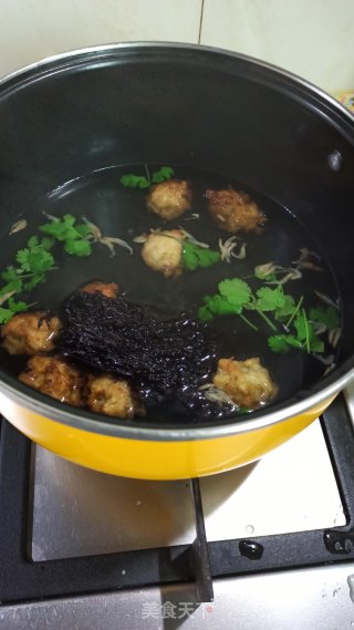 萝卜丸子汤的做法步骤：5