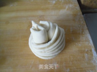 素油花卷的做法步骤：11