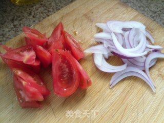 西红柿炒面的做法步骤：3