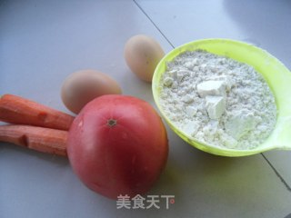 西红柿早餐饼的做法步骤：1