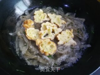 韭菜鸡蛋泡鲞面的做法步骤：7