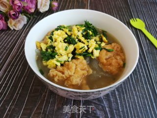 韭菜鸡蛋泡鲞面的做法步骤：9
