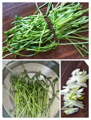 豌豆苗南瓜面片汤的做法步骤：3