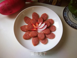 蒸黑胡椒肉肠的做法步骤：6