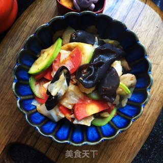 小木耳炒时蔬的做法步骤：9