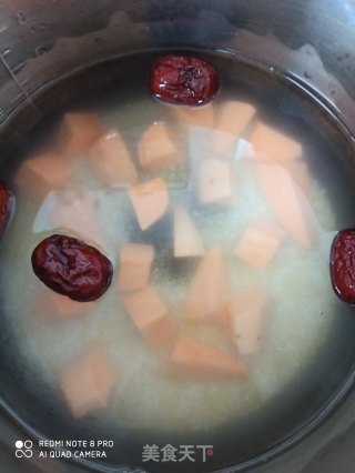 红薯小米粥的做法步骤：2