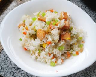 玉米肠炒饭的做法步骤：8