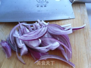 咸火腿炒面的做法步骤：4