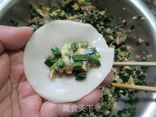 韭菜鸡蛋肉馅饺子的做法步骤：13