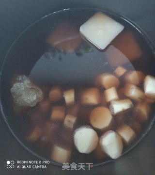 红豆山药汤的做法步骤：4