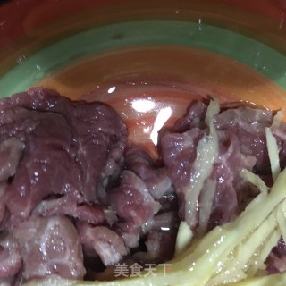 野葱炒牛肉的做法步骤：5
