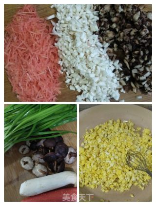 双菇韭菜饺子的做法步骤：3