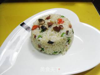 香菇火腿炒饭的做法步骤：11