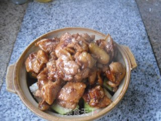 砂锅焗南瓜鸡的做法步骤：11