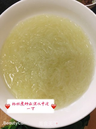 菠菜拌粉丝的做法步骤：3