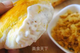 蒜味酱肉松面包的做法步骤：12