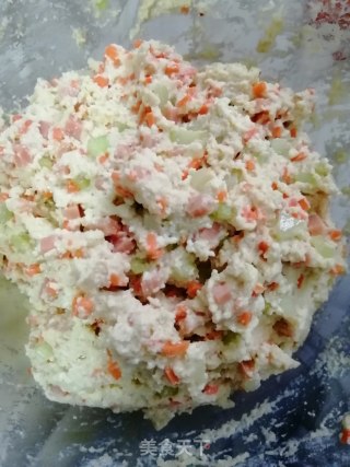 豆腐蔬菜饼的做法步骤：4