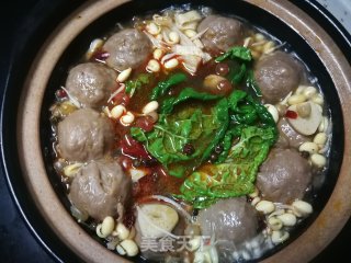 金针菇千张煮撒尿牛丸的做法步骤：10