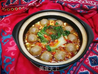 金针菇千张煮撒尿牛丸的做法步骤：12