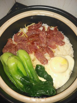 广东腊肠煲仔饭的做法步骤：9