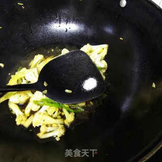 炒花菜的做法步骤：6