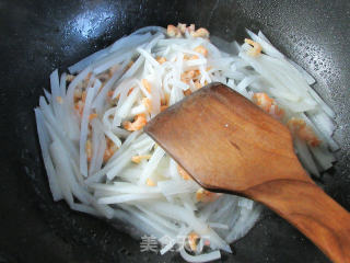 开洋炒萝卜丝的做法步骤：7