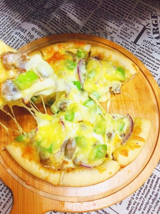 风情牛肉披萨的做法步骤：13
