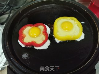 懒人彩椒煎蛋的做法步骤：6