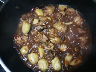 竽头炖鸡腿的做法步骤：15