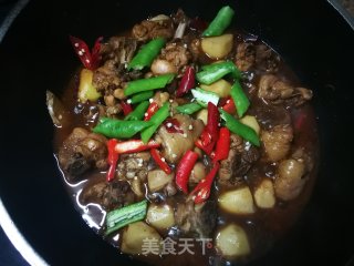 竽头炖鸡腿的做法步骤：16