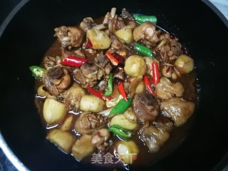 竽头炖鸡腿的做法步骤：17