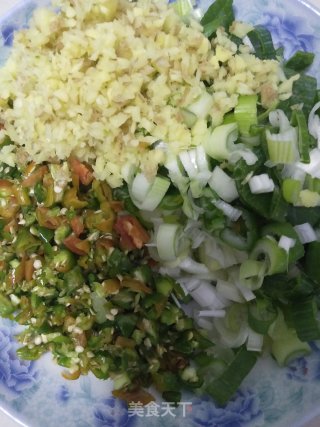 大葱猪肉水饺的做法步骤：1