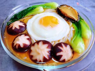 鲍鱼时蔬面#热汤面#的做法步骤：9