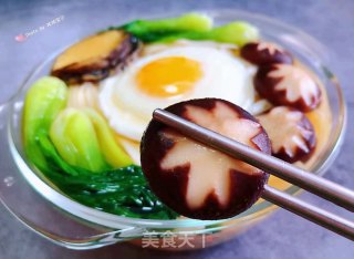 鲍鱼时蔬面#热汤面#的做法步骤：12