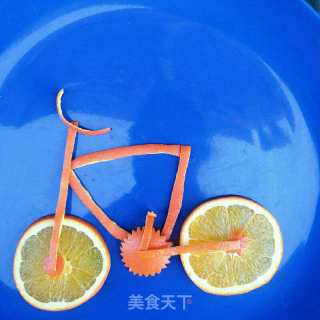 水果DIY橙子自行车的做法步骤：4