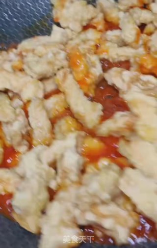 糖醋里脊（鸡肉版）的做法步骤：10