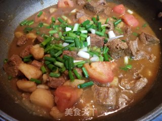 番茄土豆炖牛肉的做法步骤：11
