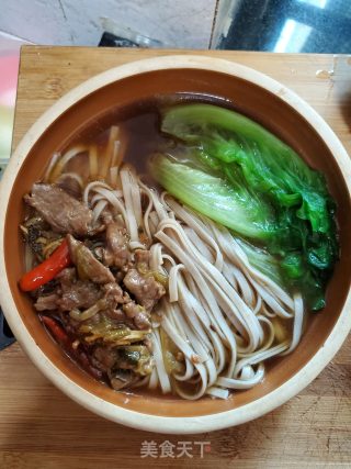 牛肉酸菜荞麦面的做法步骤：10