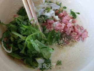 芹菜鸡蛋饼的做法步骤：5