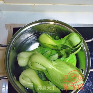 香菇油菜的做法步骤：5