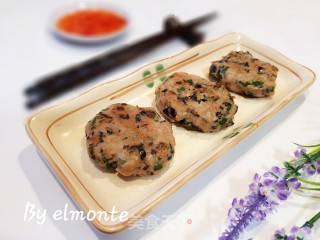 梅菜木耳煎肉饼的做法步骤：9