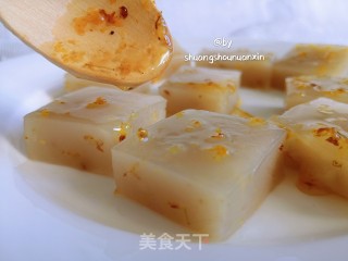 藕粉桂花糖糕的做法步骤：13