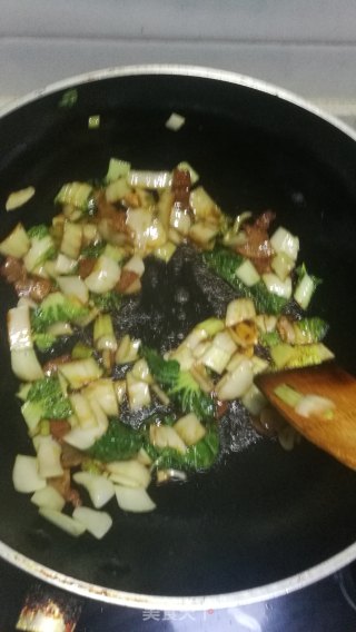 炒乌白菜的做法步骤：7