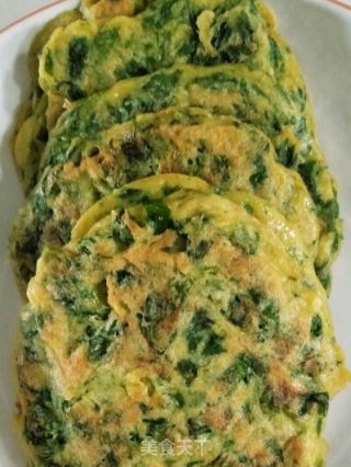 小麦胚芽芹菜叶子饼的做法步骤：7