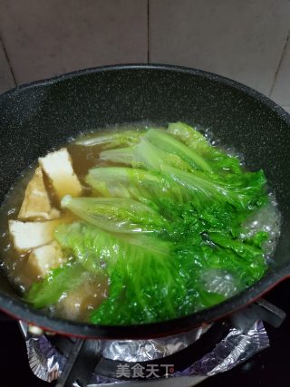 豆腐肉片汤米粉的做法步骤：4