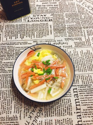 菌菇蛋皮汤的做法步骤：9
