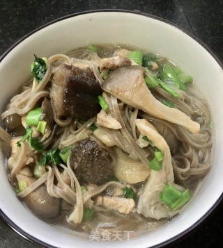 海参蘑菇荞麦面的做法步骤：19