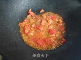番茄肉丝茭白汤的做法步骤：10
