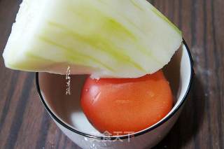 番茄炒冬瓜的做法步骤：1