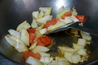 番茄炒冬瓜的做法步骤：4